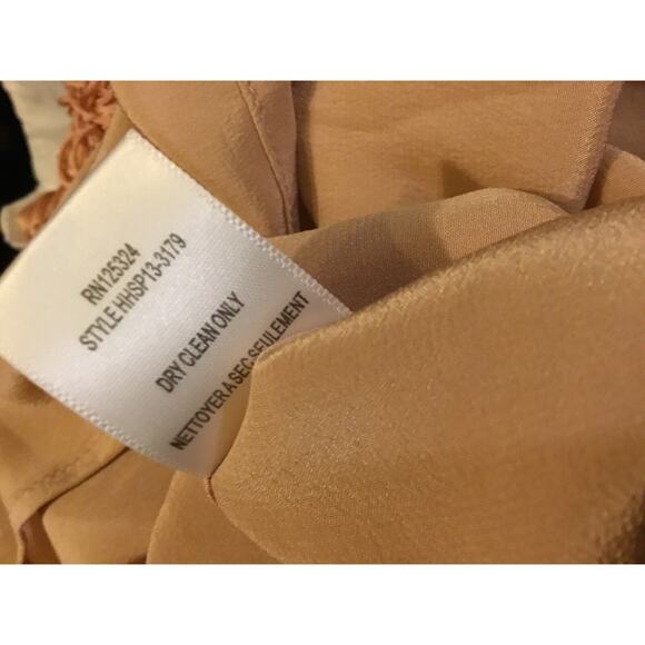 Haute Hippie Peach Rayon/Silk Fringe Flapper DRESS Roaring 20s/Gatsby Sz XS - Picture 4 of 9